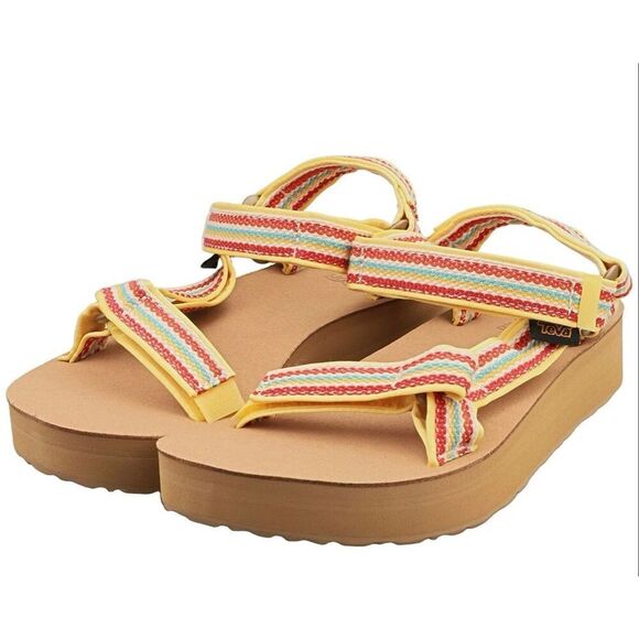 Teva Midform Universal Womens 9 Walking Sandals woven Multicolor hiking comfort - Picture 3 of 7
